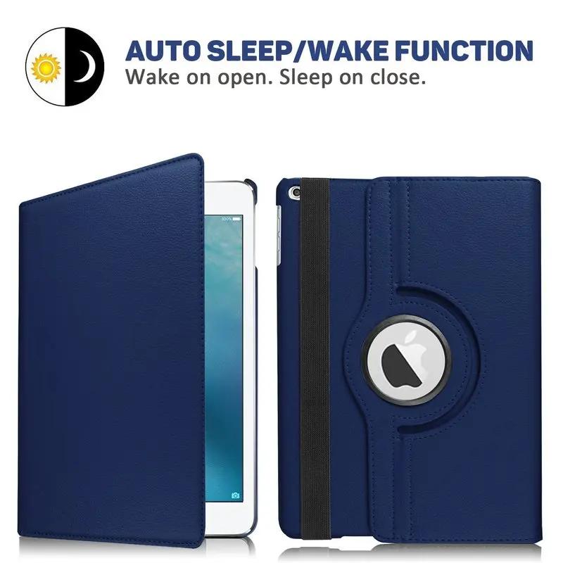 For iPad Air 2 Air 1 Case Cover iPad 9.7 Tablet Cases 5th 6th 7 8 9 10.2 Funda 360 Degree Rotating Leather Smart Coque