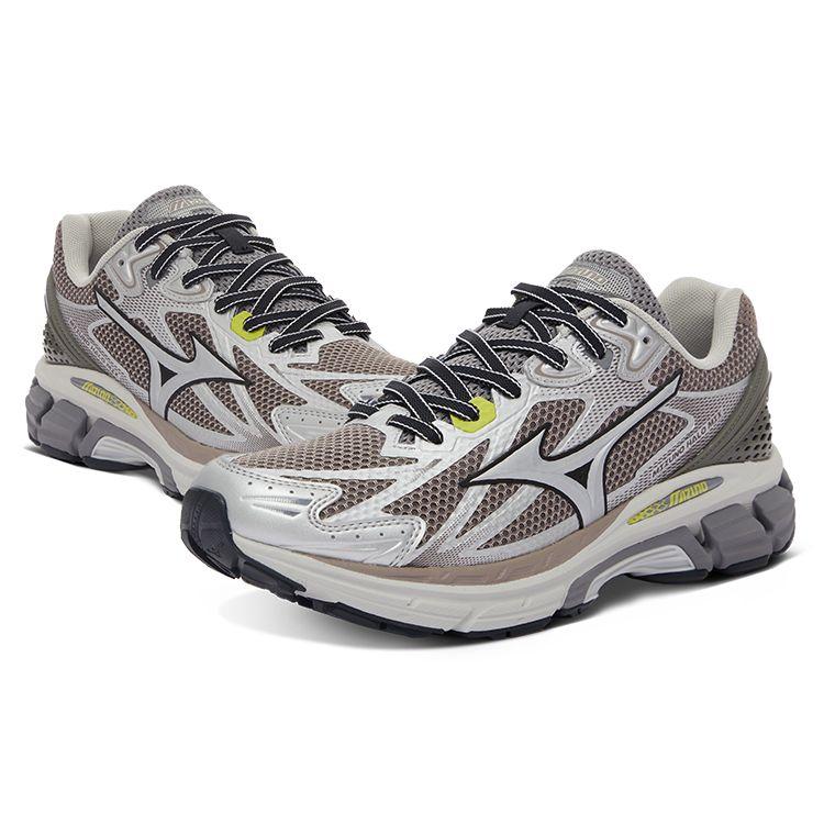 Mizuno Halo Mix Unisex Low Top Running Shoes Meteor Gray Mesh D1GH240803