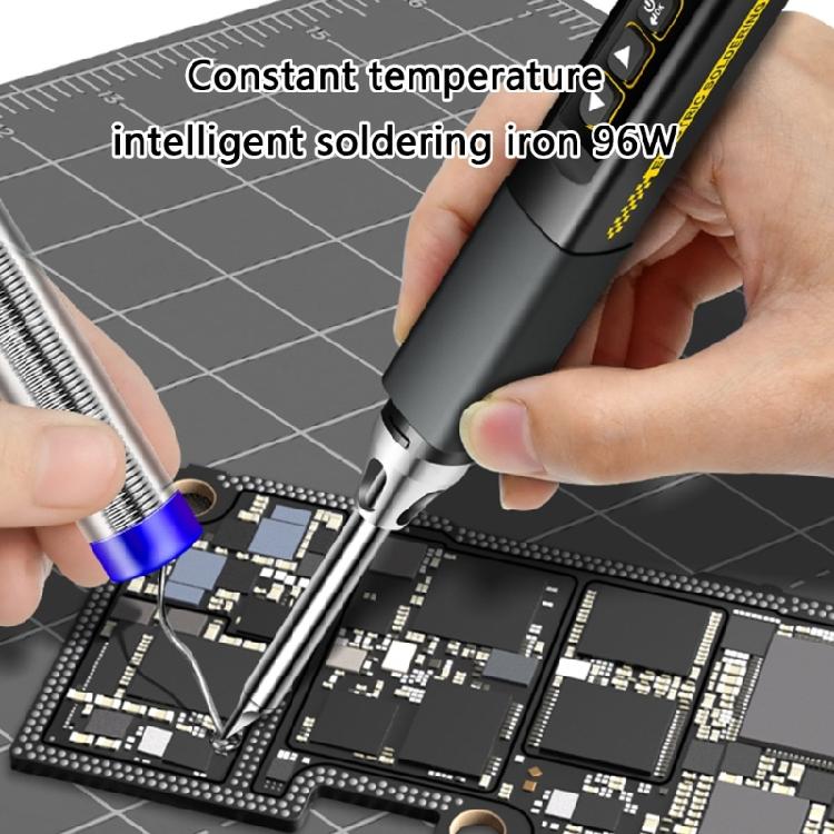 Mini Electric Soldering Iron 96W Adjustable Temperature Fast Heating Portable Digital Display Welding Iron Tool Kits