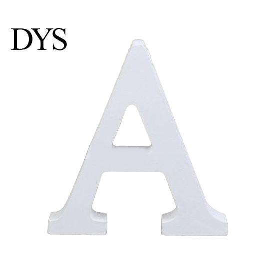 White Wooden Letter Capital Bridal Party Home Shop Name Decor Wedding Favour