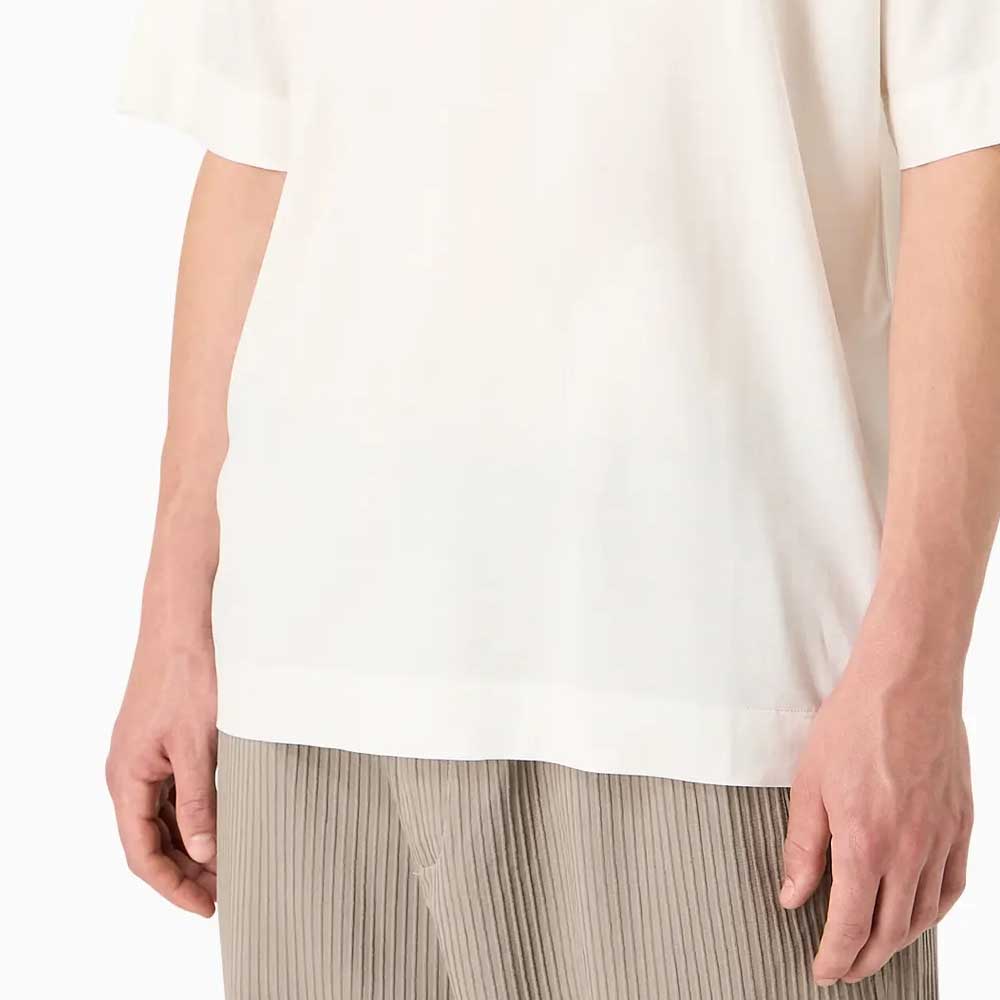 Emporio Armani SS24 T Shirt Men's Ecru 3D1TG2-1JUVZ-0128