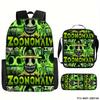 Deformed zoo primary school third and fourth grade light weight reduction backpack zoonomaly student lunch bag pencil case