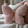 New Butterfly Pillow Throwing Pad Short Plush Cushion Cute Girl Pink Toy for Bedroom Sofa Home Decoration Home Textile Cushion