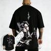 Demon Slayer Shinobu Anime Printed T-shirt Summer Unisex Loose and Breathable Cotton T-shirt Top