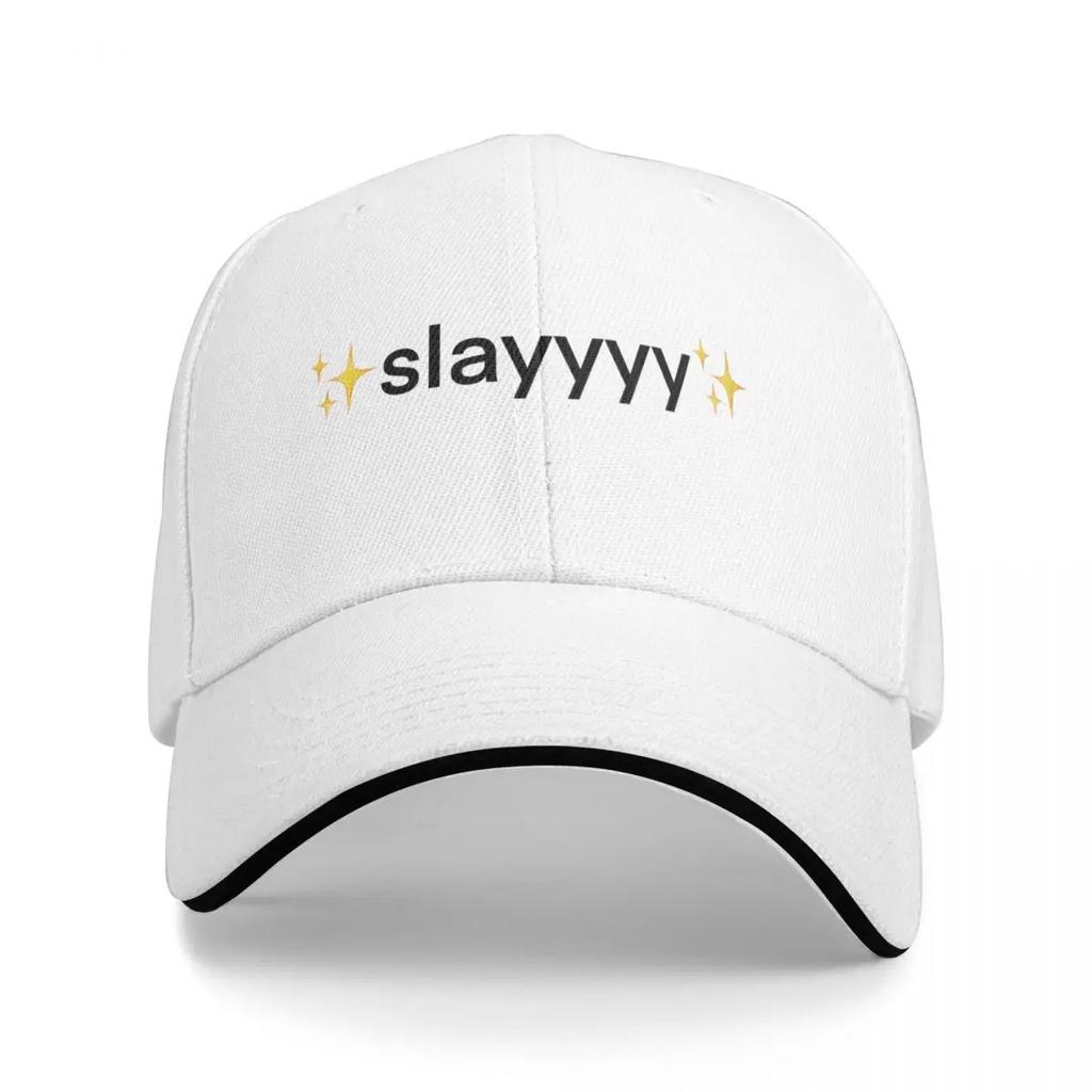 Slayyyy Baseball Cap Hat Man For The Sun Designer  Designer Cap Hard Hat Mens Womens