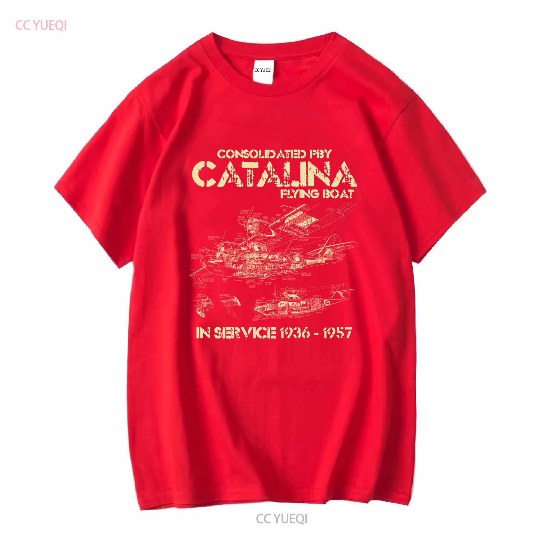 

Consolidated PBY Catalina T Shirt Flying Boat Plane Canso aircraft Blueprint long or short sleeves vintage Washed Casual S