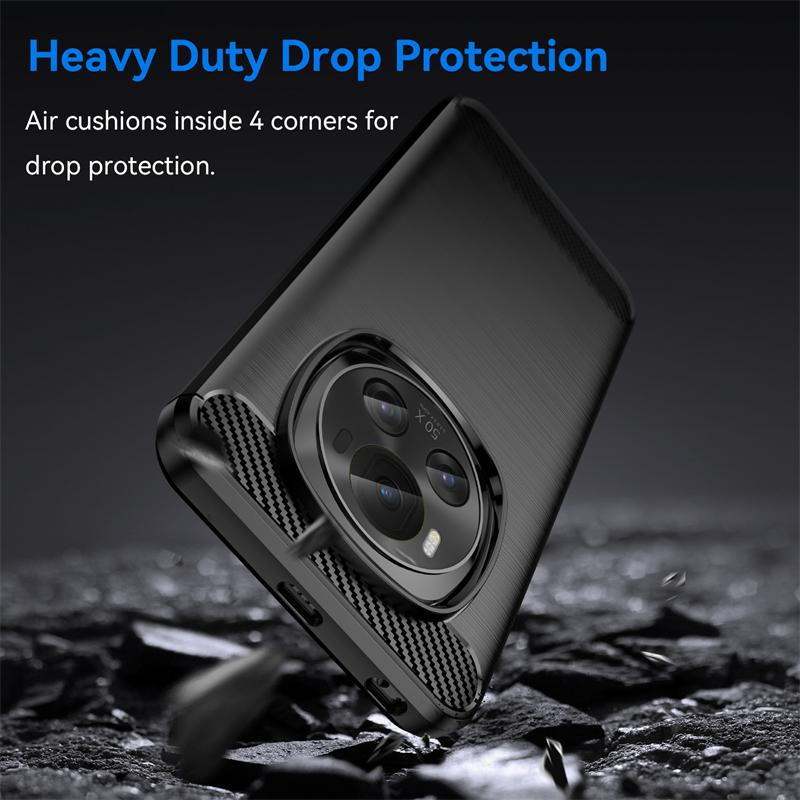 For Cover Huawei Honor Magic 6 Case Honor Magic 6 5G Capa New Shockproof Bumper Soft TPU Carbon Fiber Cover Honor Magic 6 Pro 5G