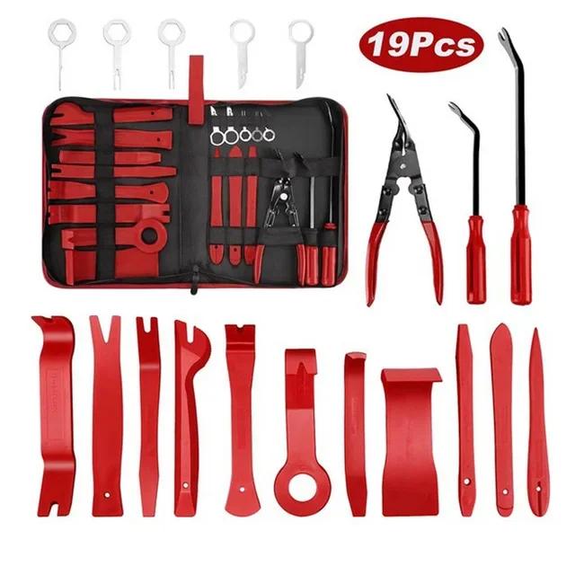 19PCS Car Stereo Removal Toolkit Nylon Car Center Panel Removal Tool 11PCS Door Panel Removal