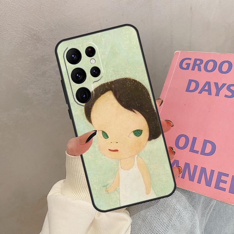 Yoshitomo Nara Case For Samsung Galaxy S24 Ultra S20 S21 S22 S23 S25 Ultra S9 S10 Plus S25 FE Cover Coque