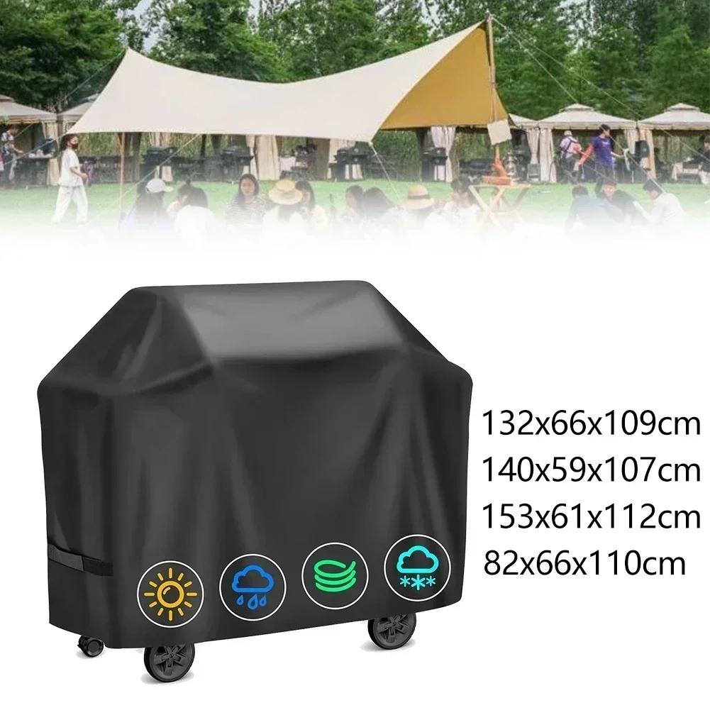 420D Oxford PU Grillabdeckung Outdoor Staubdicht Wasserdicht Strapazierfähige Grillabdeckung Anti-UV Regendicht Schutz-Grillabdeckung