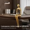 Low-Maintenance Modern Art Human Figurine Sturdy Sculpture Compact
