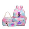 Witch Hunter Three-Piece Backpack Girl Digital Printing Elementary School Bag Large Capacity Backpack