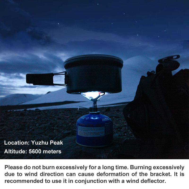 1PC Outdoor Gas Stove Mini Titanium Camping Gas Burner Ultralight Stove Survival Furnace Pocket Picnic Gas Cooker