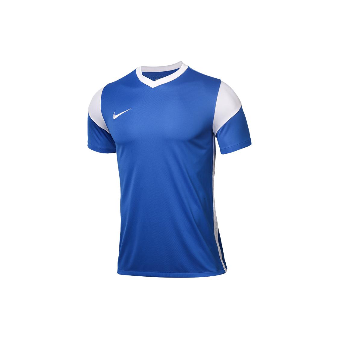 Nike T Shirts Men s Blue V neck Moderate Straight Fit CW3826-463 XXL
