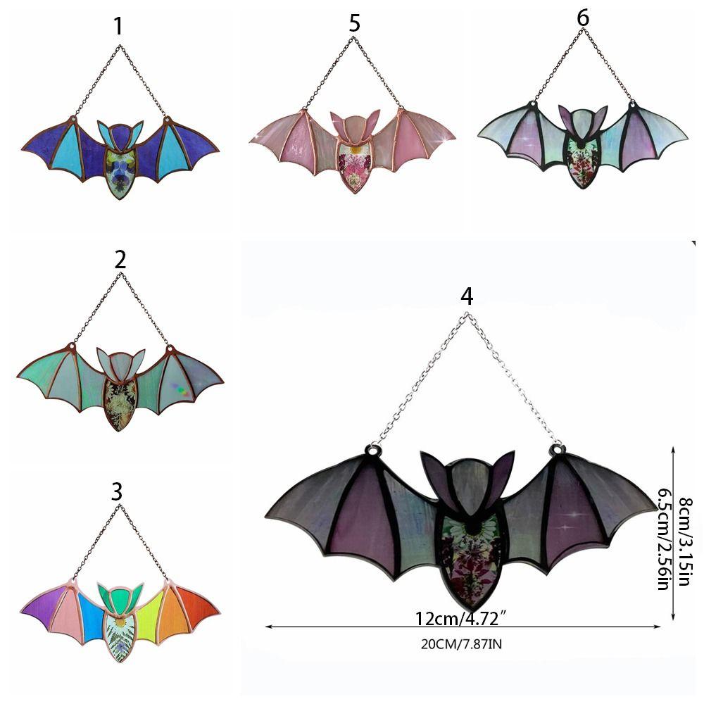 Wall Art Halloween Acrylic Bat Bat Shaped Wall Hanging Bat 6-style Halloween Bat Pendant Bar
