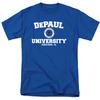 DePaul University Adult T-Shirt Circle Logo, Royal Blue, S-5XL