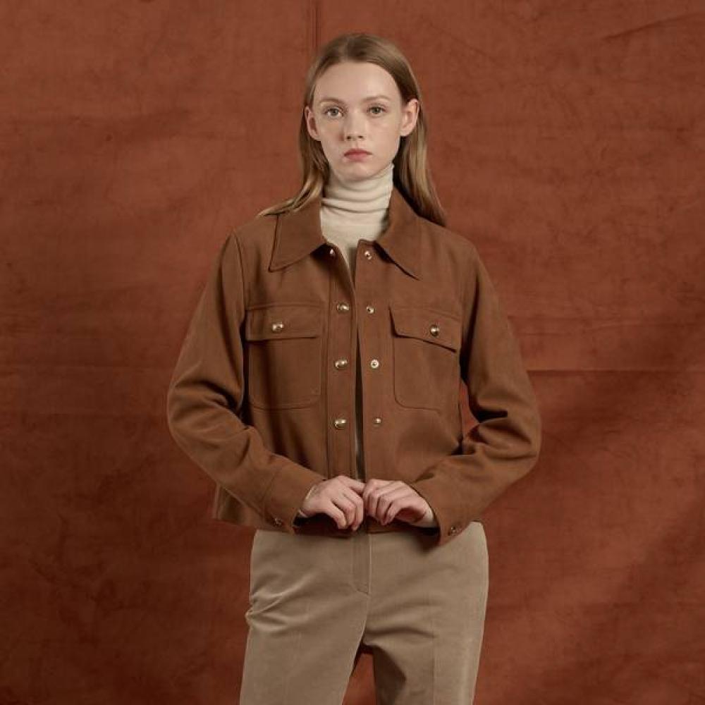 

BCBG Куртка з коміром та двома кишенями зі штучної замші B5w9j120 Camel (80)/77