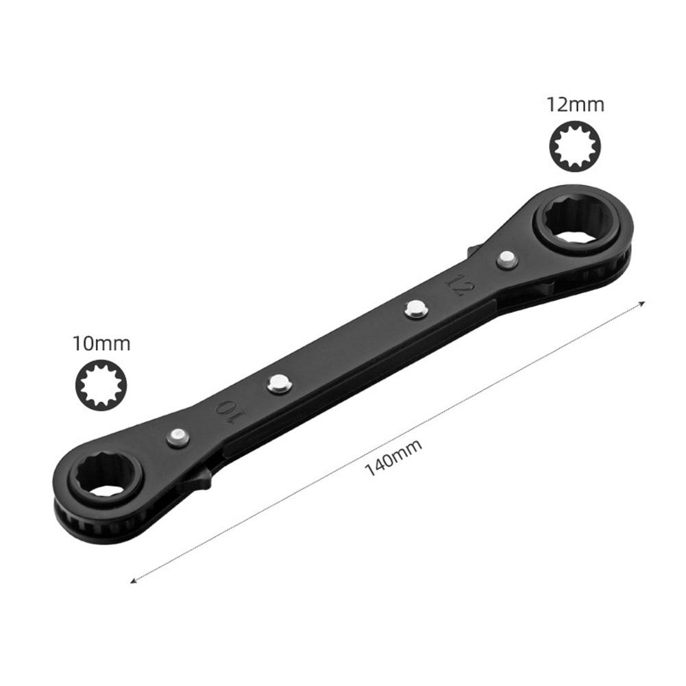 5pcs Double Box End Ratcheting Wrench Set Reversible 12-Point Socket Spanner 6-21mm Auto Repair Tools Hand Tools