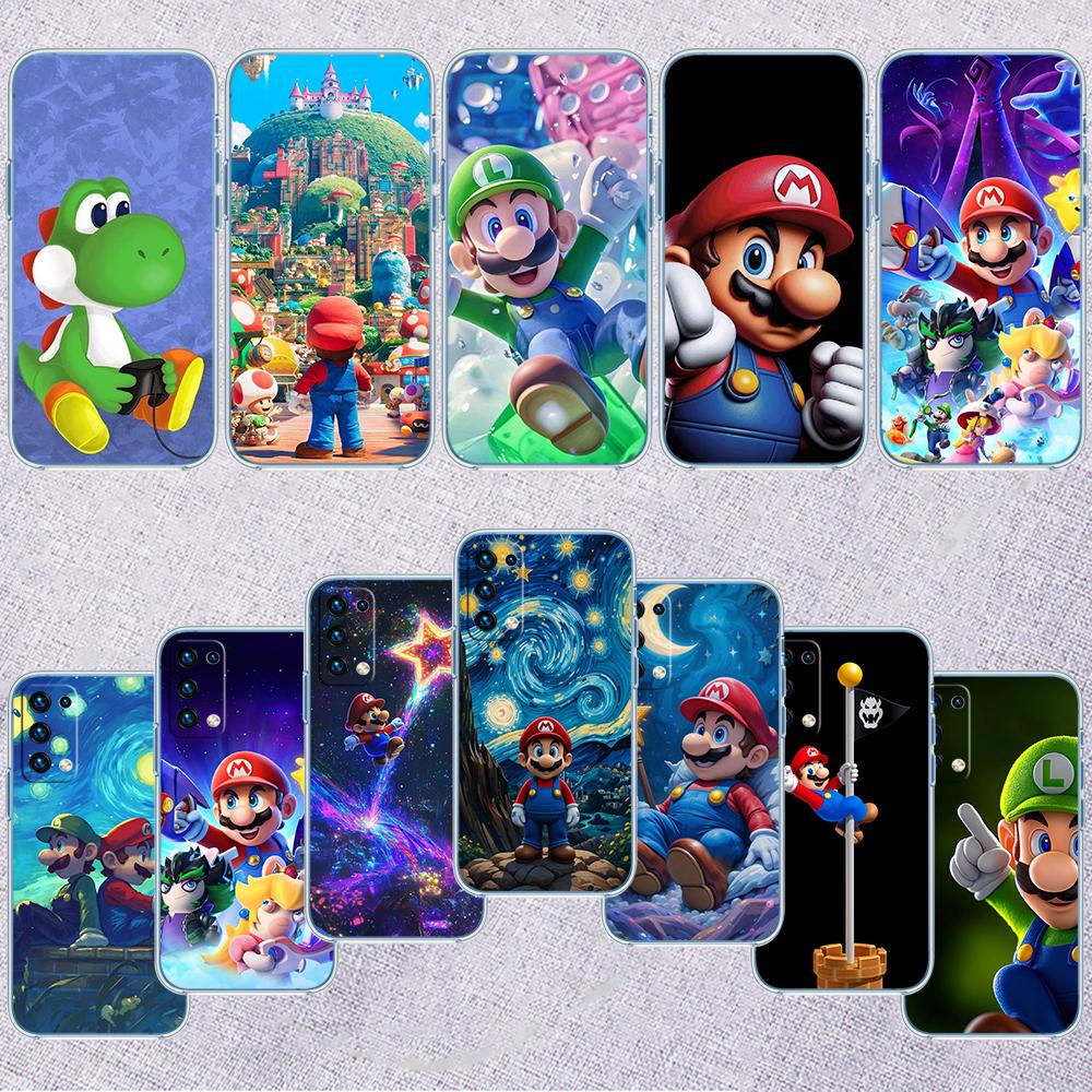 M-Marios Transparent Phone Case for Motorola Moto Edge 20 30 40 50 S30 Fusion Ultra Pro Neo Lite + G200 G23