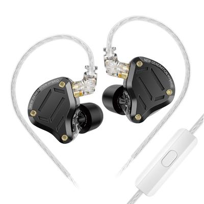 KZA COUSTICS ZS10 PRO 2 Monitores HiFi IEM Híbridos con Auriculares Gaming Desmontables Ajustables con Micrófono HD Auriculares, Auriculares de 10 Drivers,