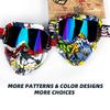 Moto Snow Goggles Helmet Goggles Removable Men's and Women's Cycling Mask UV400 Windproof Sand Goggles Helmet Glasses