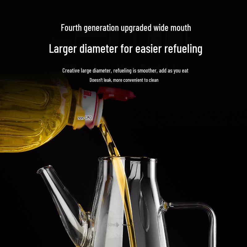 Leak-Proof Stainless Steel Oil & Vinegar Bottle for Kitchen 