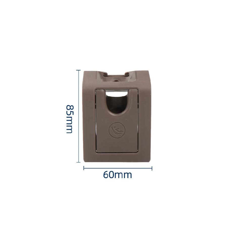 Fit For Lexus ES200 ES350 ES300H ES260 Dark Brown Car ISOFIX Child Seat Belt Buckle Hook Cover Rear Seat Safety Accessory