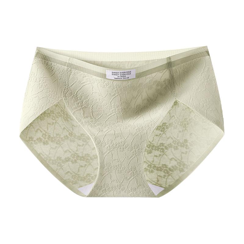 Women Summer Thin New Pure Cotton Antibacterial Crotch Seamless Triangle Briefs