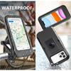 Universell vanntett sykkel motorsykkel telefonholder for Samsung iPhone Xiaomi mobil styrefeste stativ 360° justerbart berøringsskjerm deksel