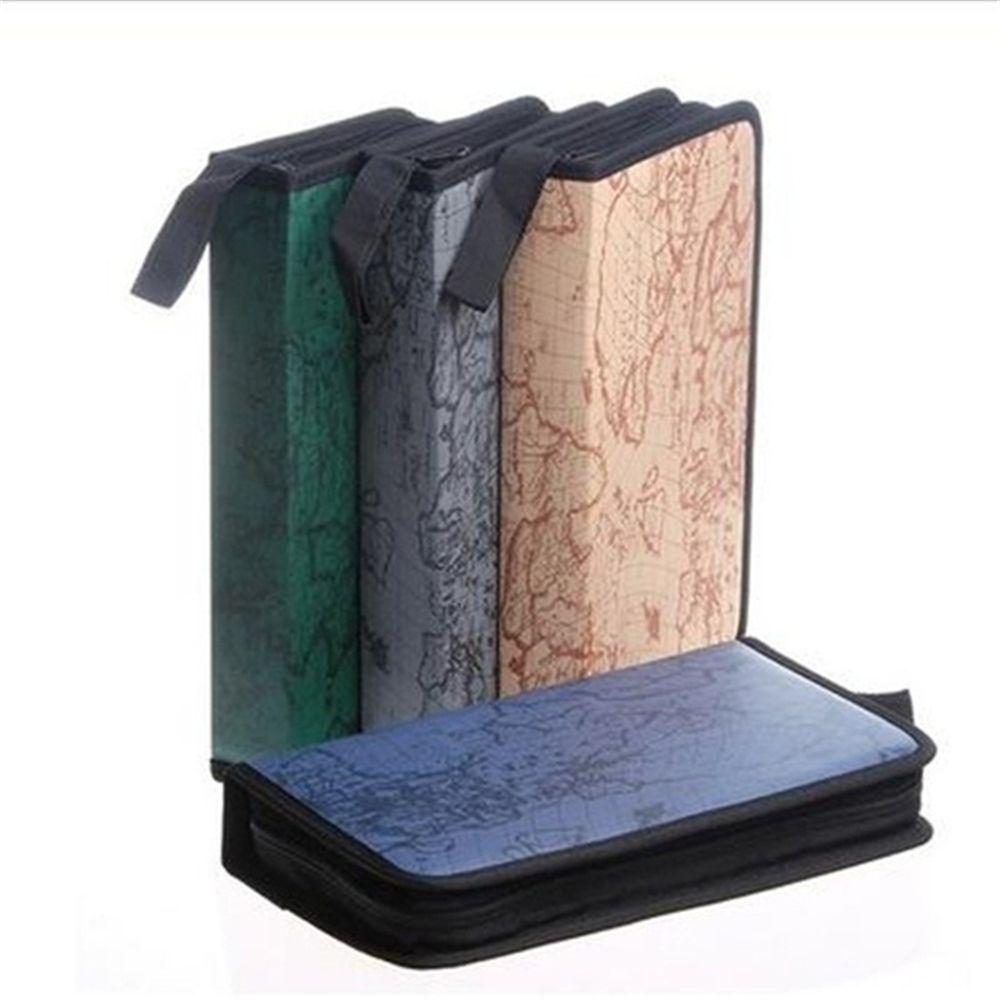 Durable Fabric Carry Case CD DVD VCD Game Accessories Disc Holder Organizer Storage Bag Wallet