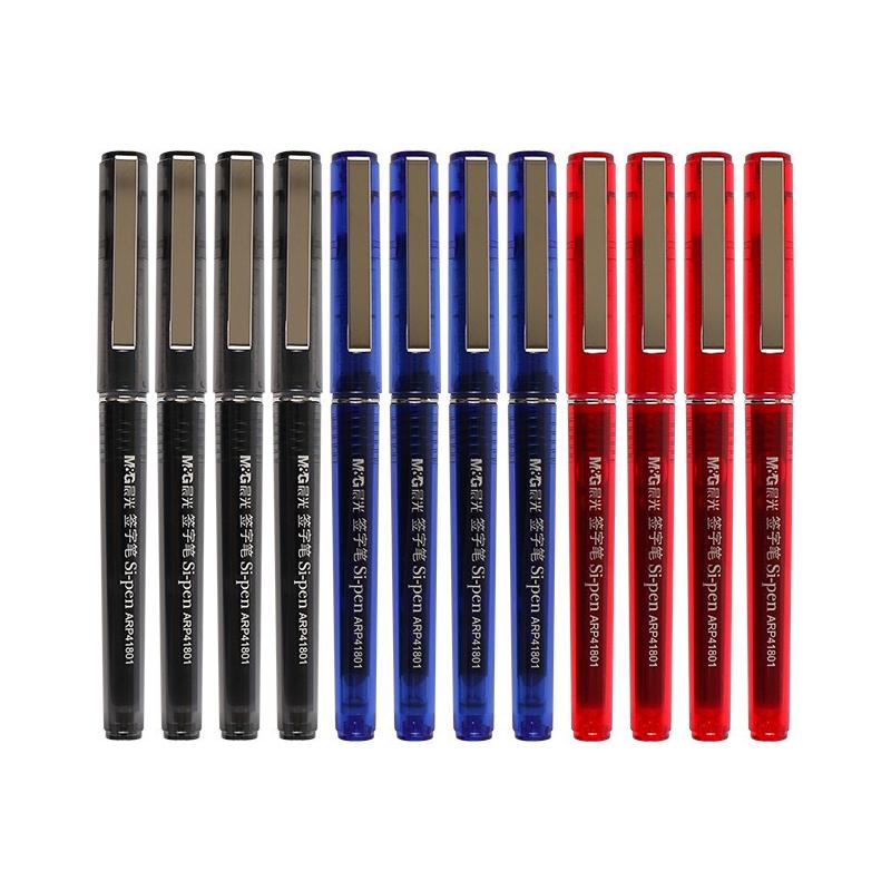 M&G 4/8/12/10/20pcs Gel Pen&Refill Set 0.5mm Black Red Blue Quick-drying Ink Water-based Ballpoint Pen Office Writing Stationery