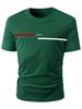 Men's summer 100 cotton fashionable casual loose plus size shark pattern printed sports round neck short sleeved T-shirt top