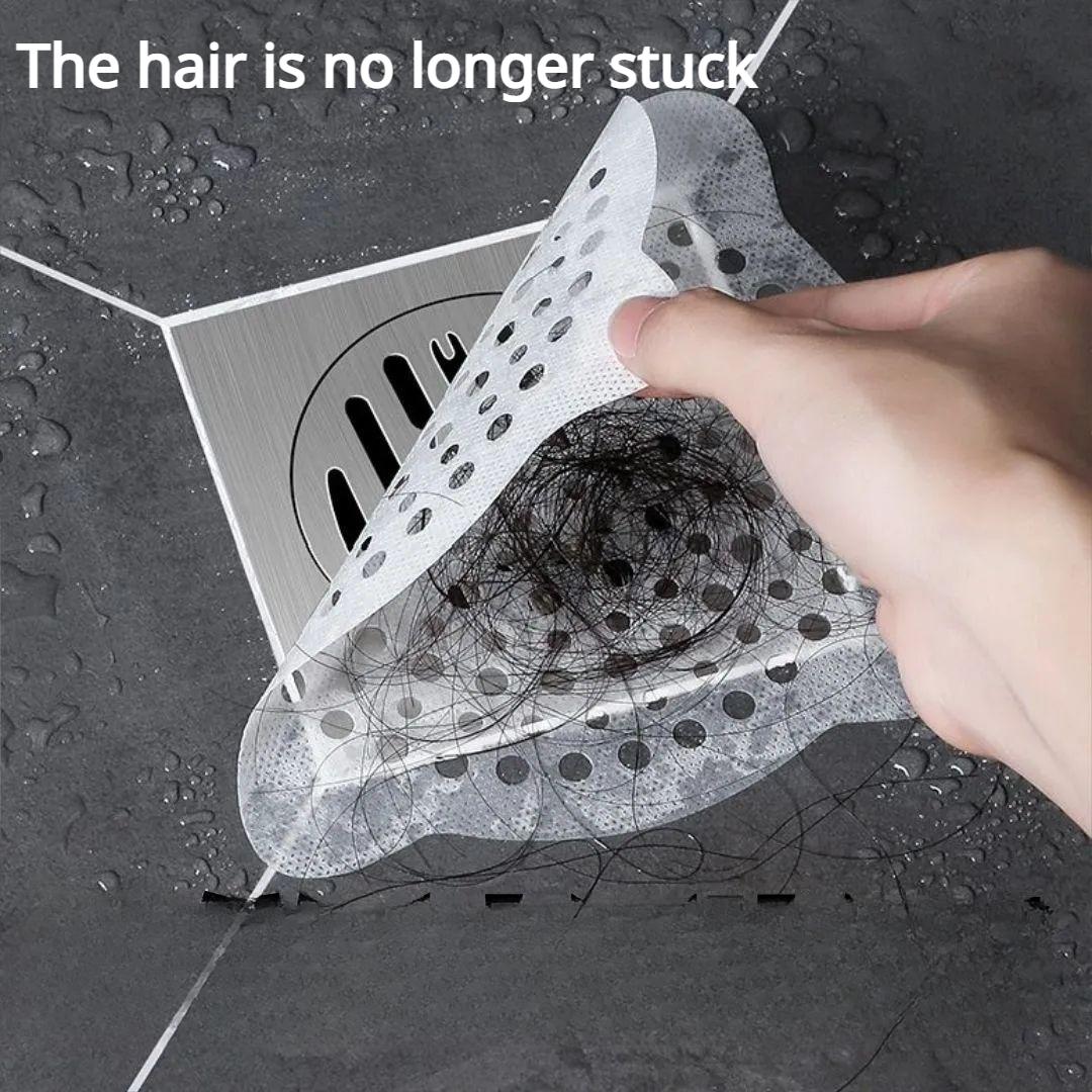 

Одноразовые наклейки для сливов в полу для кухонного мусора, защиты от засорения ванной комнаты, канализации в ванной, наклейки для фильтров для волос 10pieces