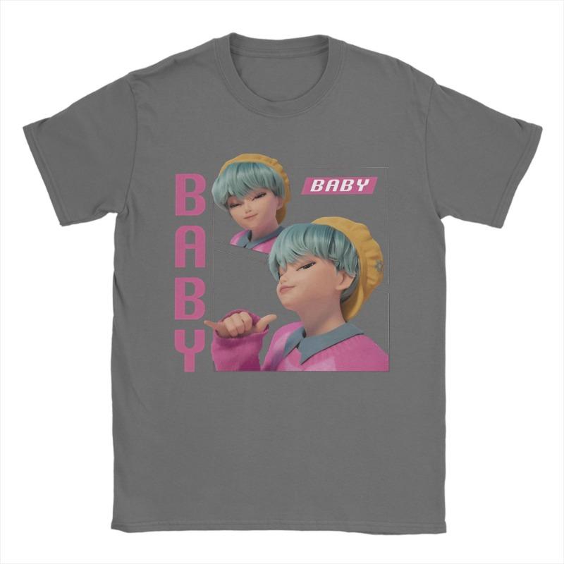 Baby Saja Kpop Demon Hunters Cotton T-Shirt For Couple Summer  Street Style T-Shirts O Neck Tees Oversized Dropshipping Clothing