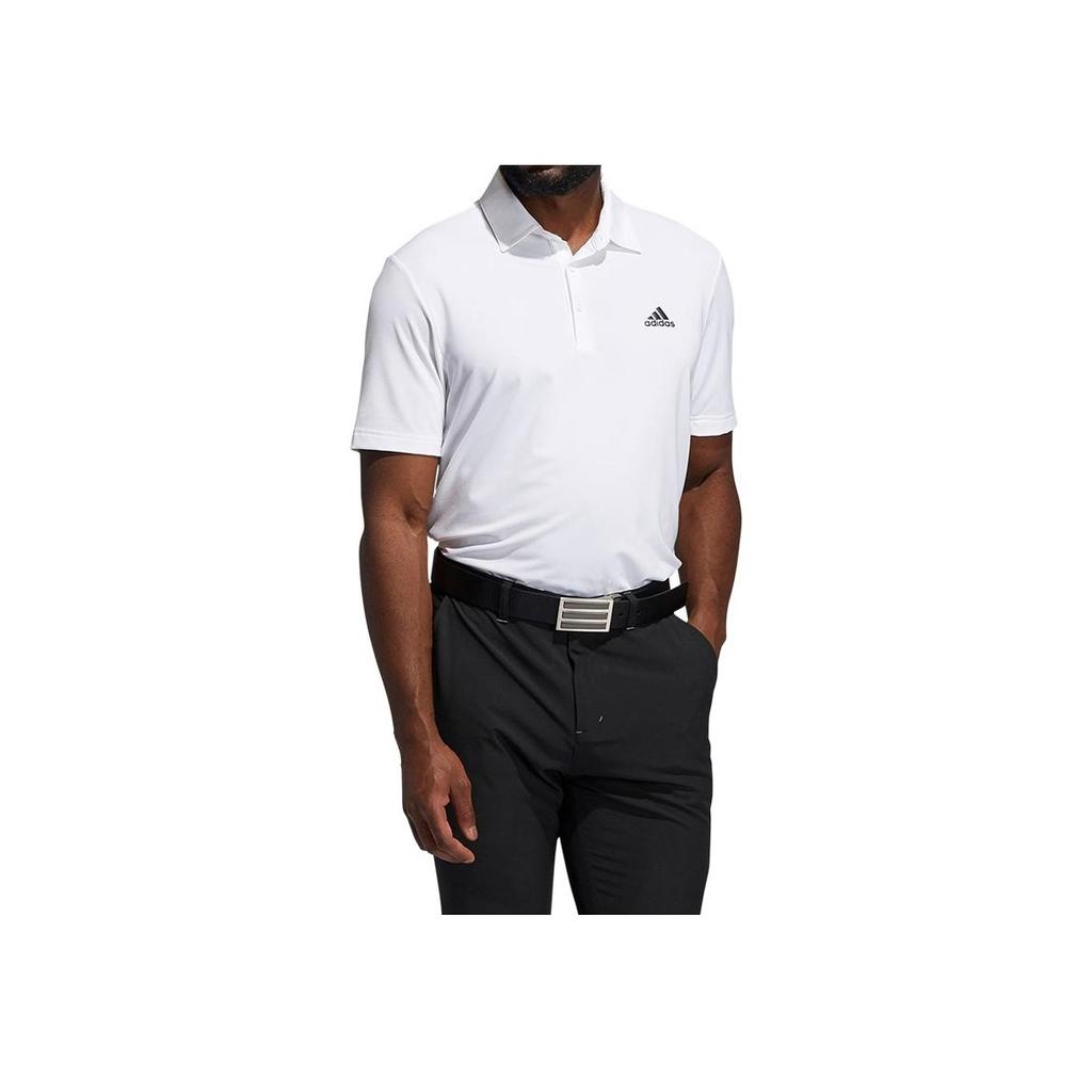 adidas Ultimate365 Solid Left Chest Golf Polo Shirt Men Polo Shirts White GM4122