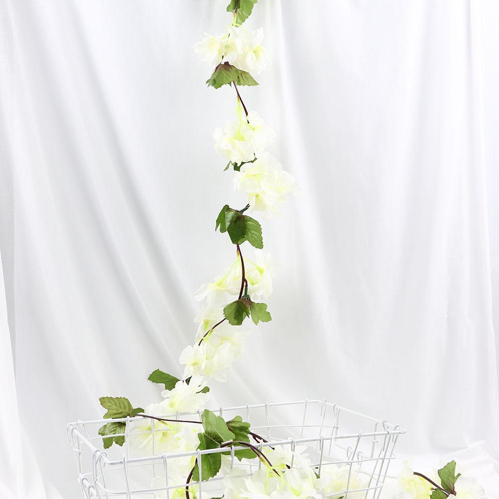 DIY Artificial Garland Sakura Wedding Party Supplies Arch Layout Decoration Home Decoration Flower Vines Cherry Blossoms