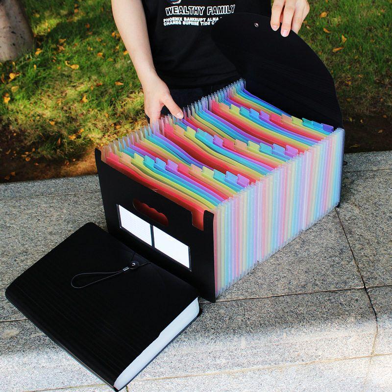 Student Test Paper Clip File Holder Large Capacity Folder A4 Material File Storage Category Folder Bill Bill Folder Pp