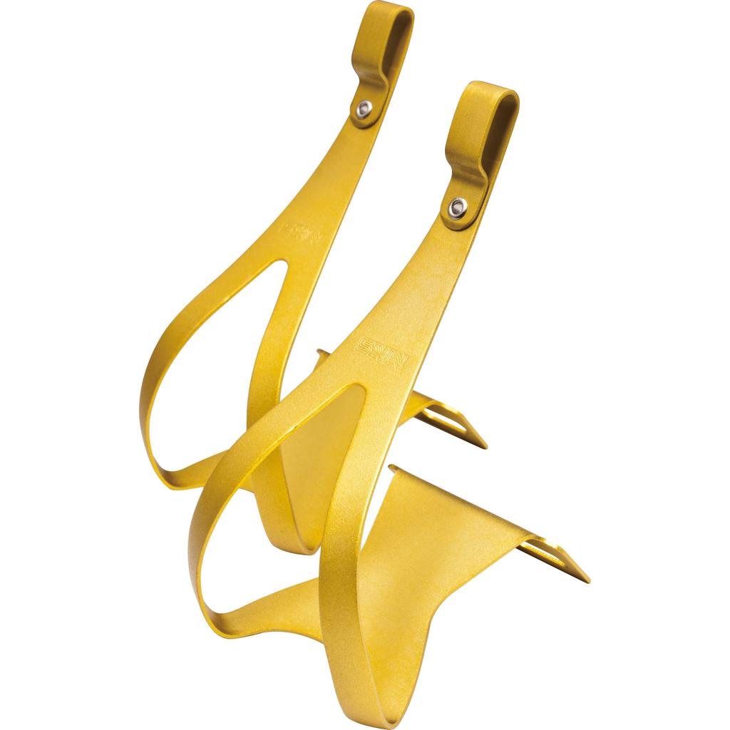 MKS Aluminum Toe Clips M Size (Mikashima) [Gold]