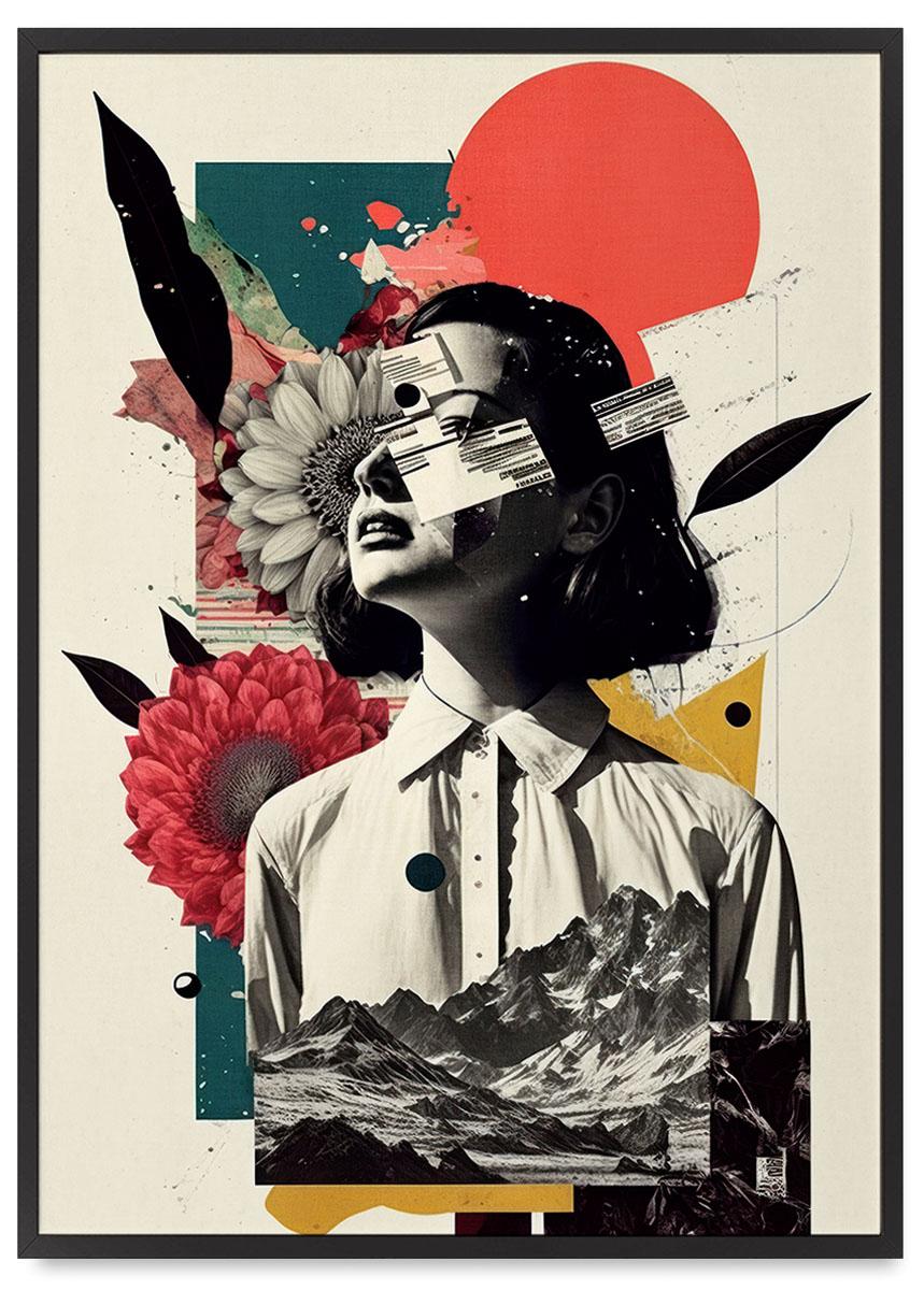 

Plakat w ramie portret kolaż 21x30 cm