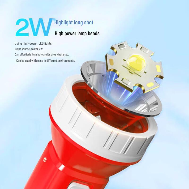 DP 9075B LED Rechargeable Flashlight