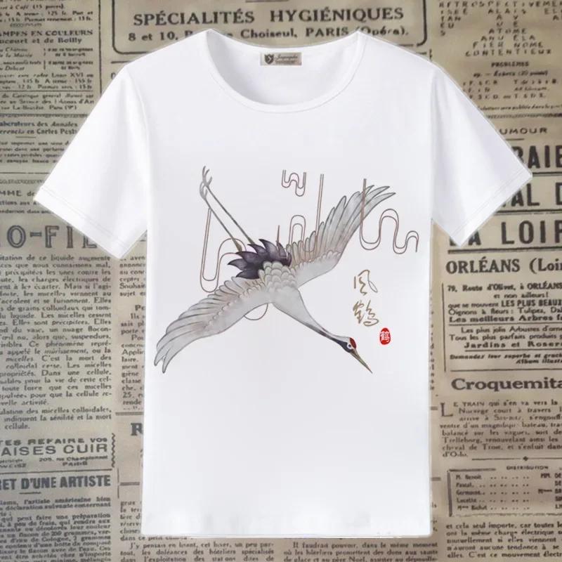 Japanese Kitsune Fox Mask Floral Graphic Women T-Shirt Traditional Oriental Sakura Bell Print Short Sleeve Casual Tee