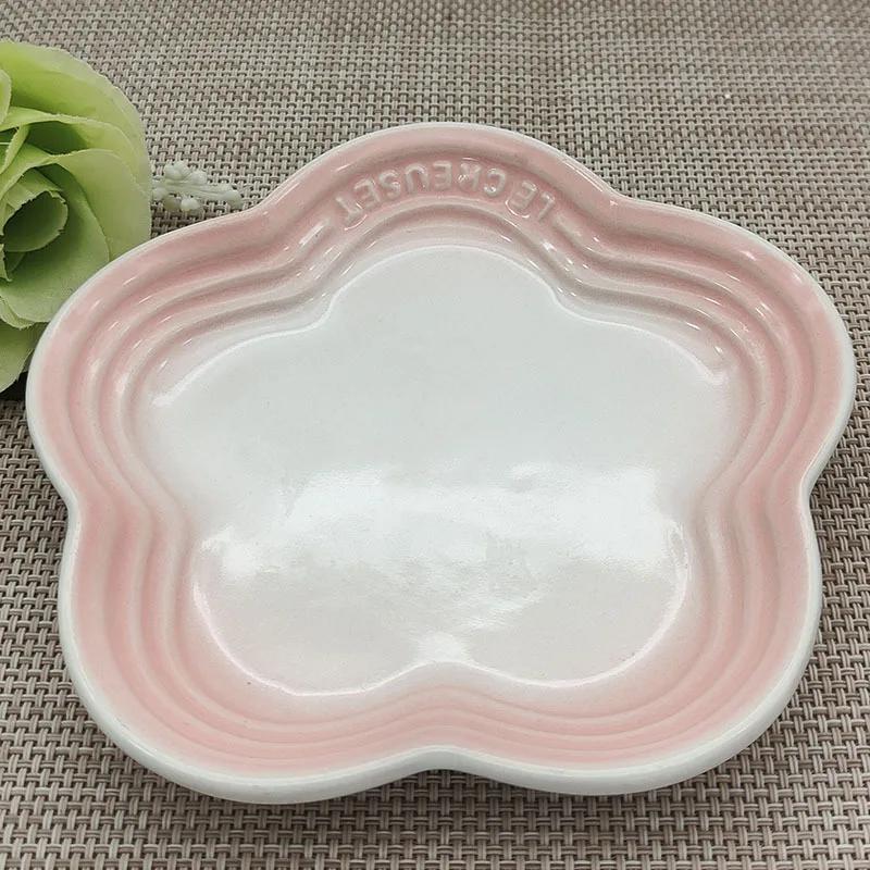 

Маленька тарілка Plum Blossom, 5,5 дюйма, 14 см, тарілка з райдужним соусом, у формі квітки, домашня тварина, поступова кісткова тарілка, посуд, керамічний посуд 14cm