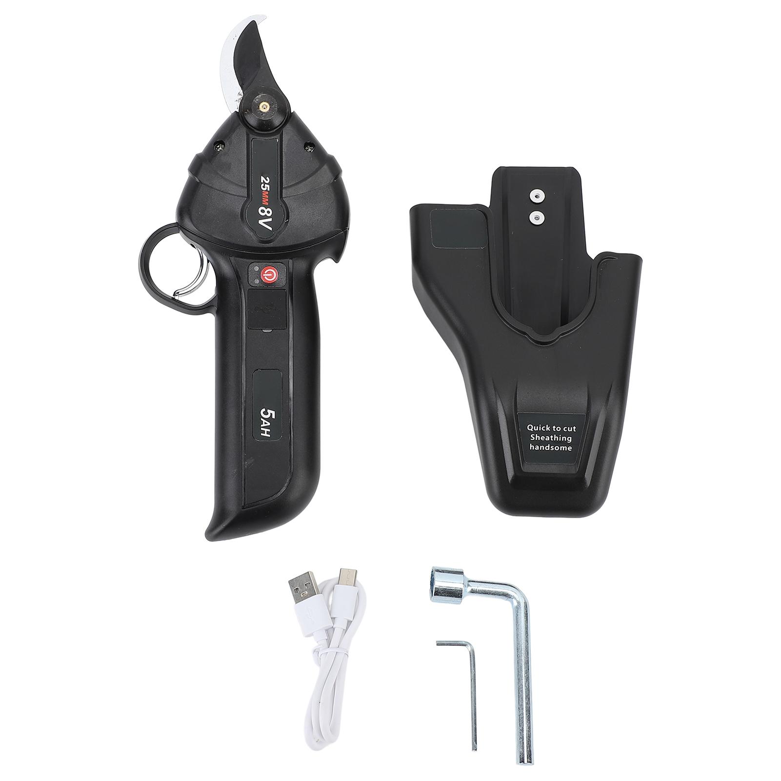 

Электрический секатор 8 В, аккумуляторный, беспроводной, портативный секатор для веток деревьев с подзарядкой