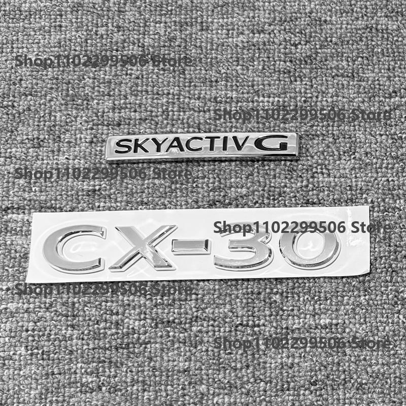 ABS Car Front Grille Eemblem Rear Trunk Badge Sticker For Mazda CX-50 cx30 Chrome silvery Original car color Logo Accessories kyljh99