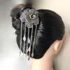 Ethnic Style Thai Metal Flower Hair Fork Silver Rose Hair Sticks  The Water-Sprinkling Festival