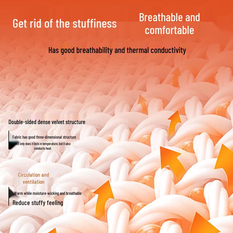 MINISO Men's Thermal Double-Fleece Long-Sleeve T-Shirt