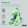 Steiff Spot the Stegosaurus Plush Steiff Spot the Stegosaurus Dinosaur Toy, 28cm,