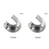2pcs Closet Rod Wardrobe Pipe Hanging Rail Rod End Support Bracket 25/32mm Dia