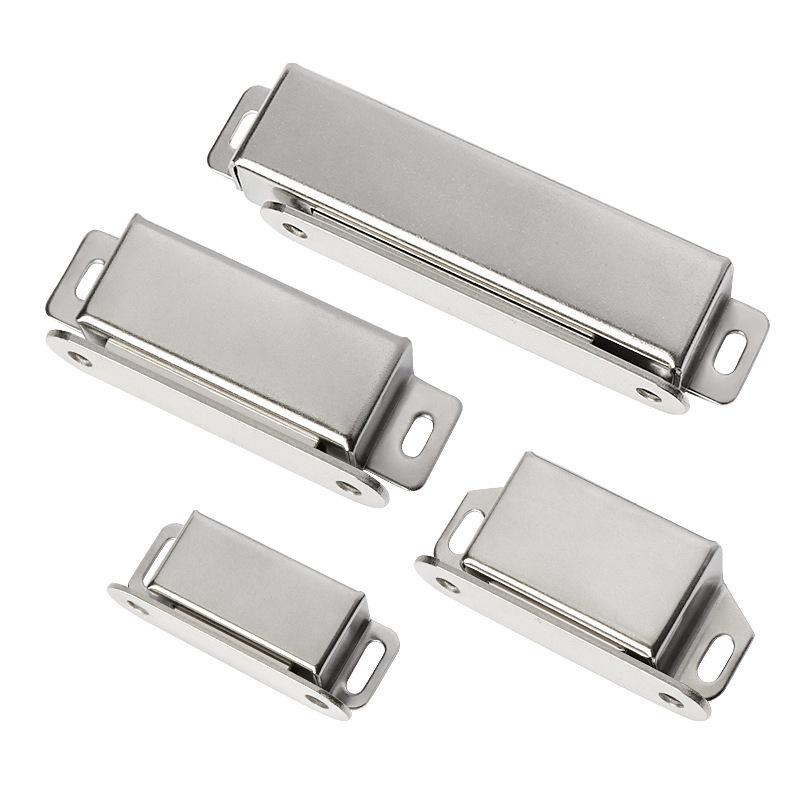 Magnetický dveřní zarážecí mechanismus Silné odolné magnetky do skříně Kuchyňské skříňky Zarážky Magnetické západky Nerezová ocel Pro dveře skříně