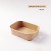Ruhan Square Kraft Paper Disposable Lunch Bowls
